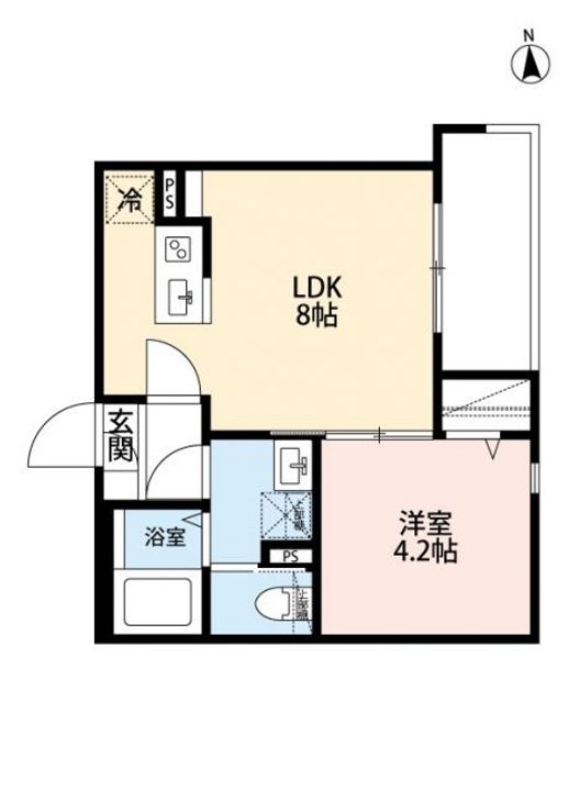 埼玉県所沢市小手指町4(アパート)の賃貸物件の間取り