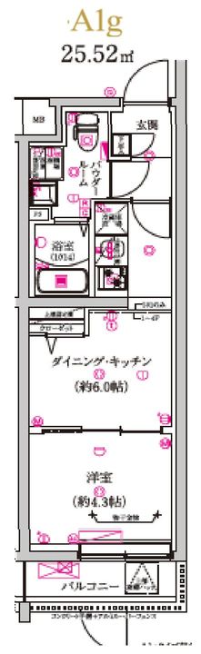 レガリス武蔵小山の間取り