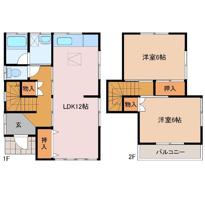 千葉県市原市五所(一戸建)の賃貸物件の間取り