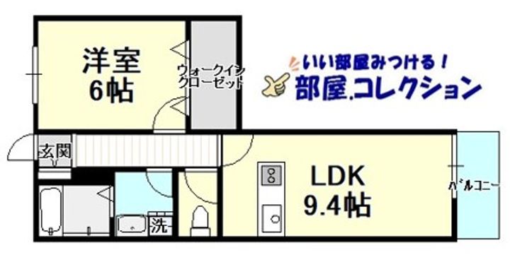 グランドライン小倉北の間取り