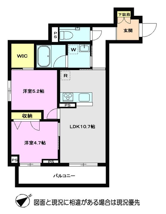 ベレオ ツキの間取り