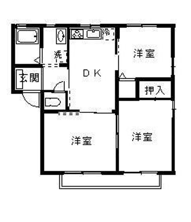 埼玉県深谷市東方(アパート)の賃貸物件の間取り