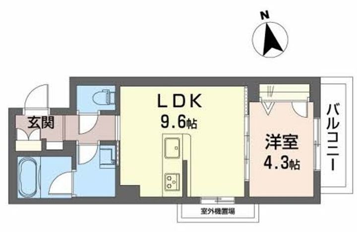 大阪府大阪市東成区中道3(マンション)の賃貸物件の間取り