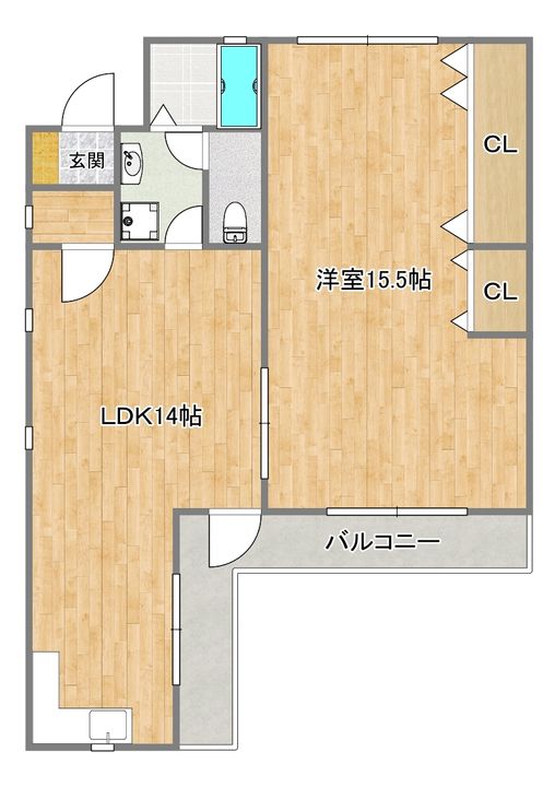 レミエル水前寺の間取り