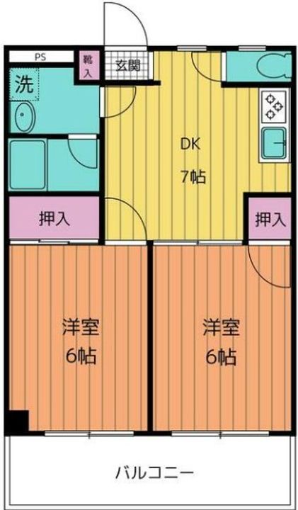 東京都杉並区南荻窪3(マンション)の賃貸物件の間取り