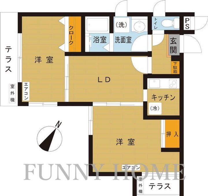 東京都世田谷区池尻2(マンション)の賃貸物件の間取り