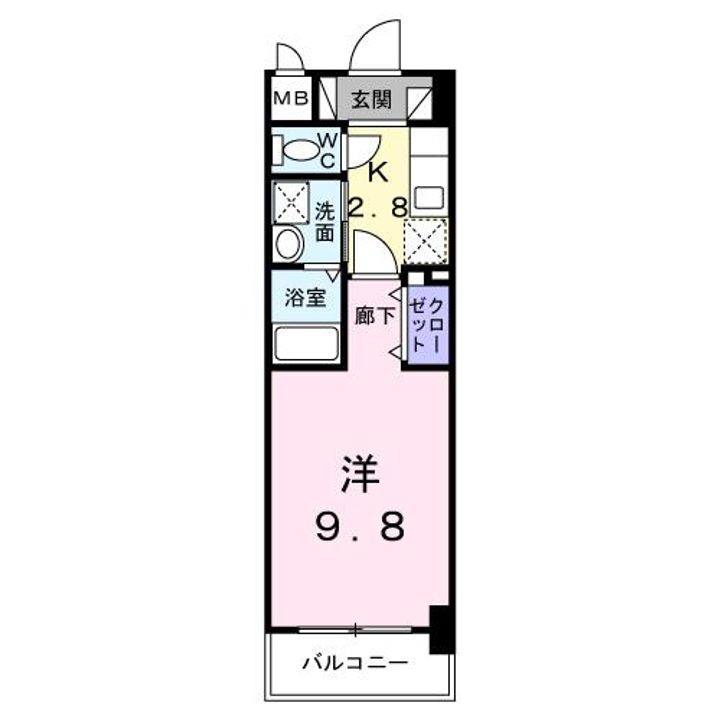 沖縄県那覇市牧志3(マンション)の賃貸物件の間取り
