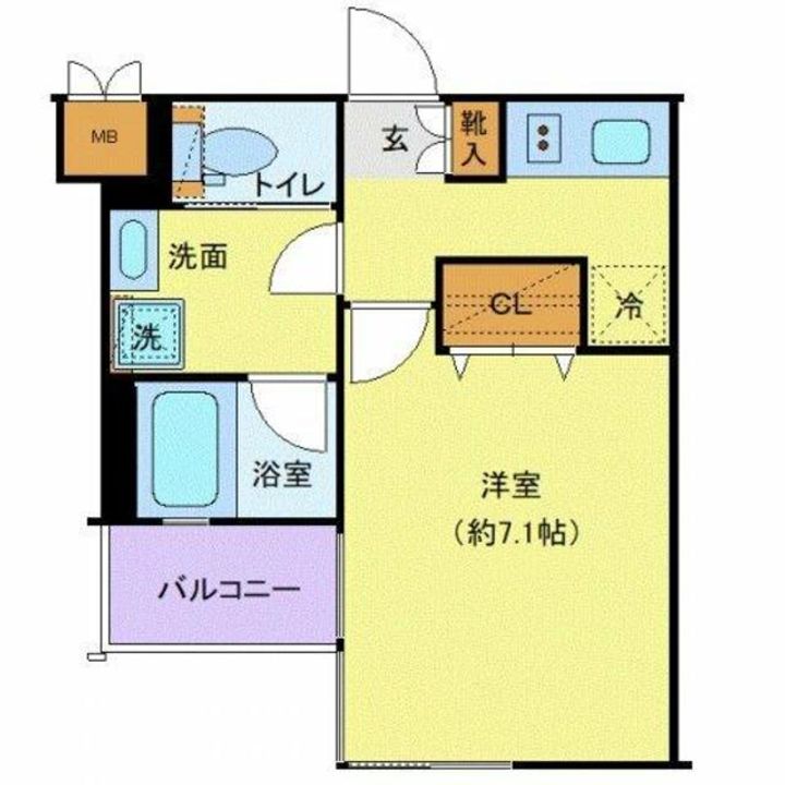 ディアレイシャス武蔵新城の間取り