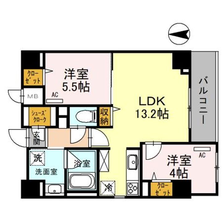 エタニティ江坂の間取り