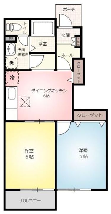 ベル・コリーヌAの間取り