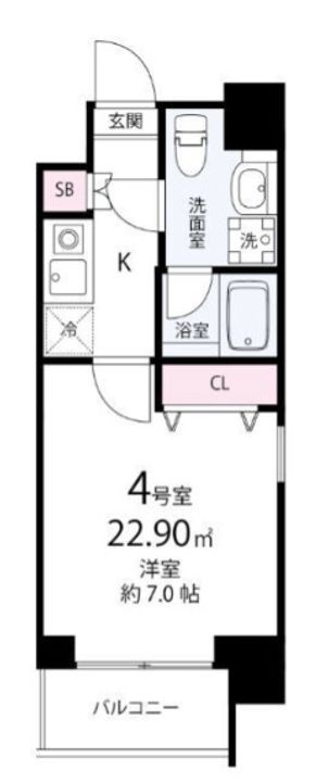 エレンシアKの間取り