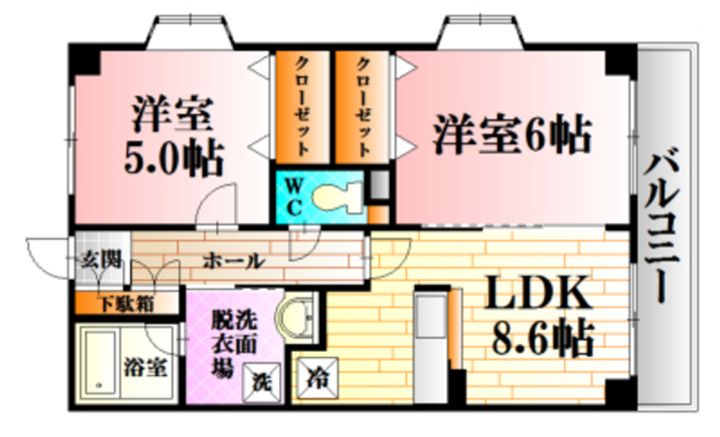 ボヌールマスダIIの間取り