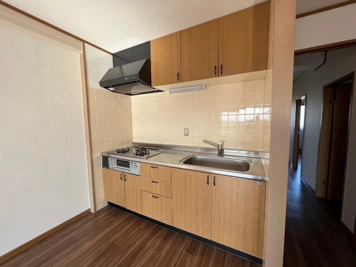 岡山県岡山市南区泉田(マンション)の賃貸物件のキッチン