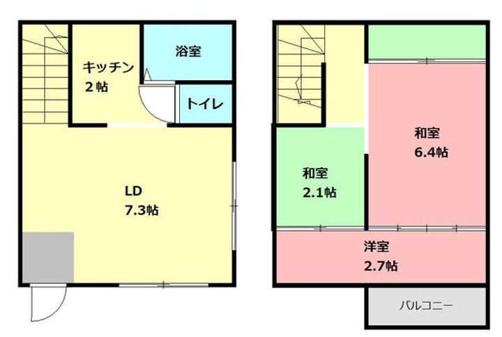 埼玉県新座市西堀2(一戸建)の賃貸物件の間取り