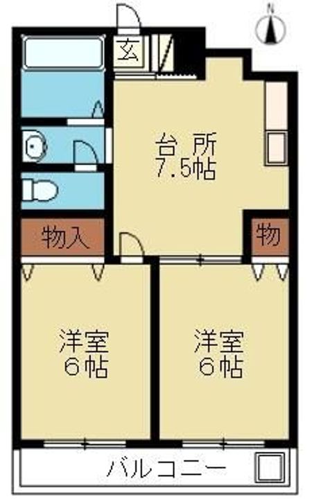 ヴィラグリーンロータスの間取り