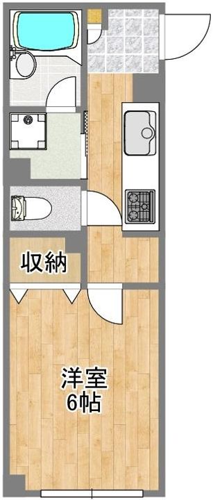 東京都北区滝野川6(マンション)の賃貸物件の間取り