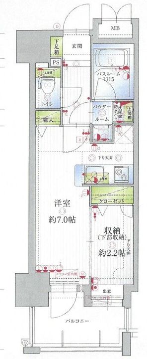 アクタス天神アネックスIIIの間取り