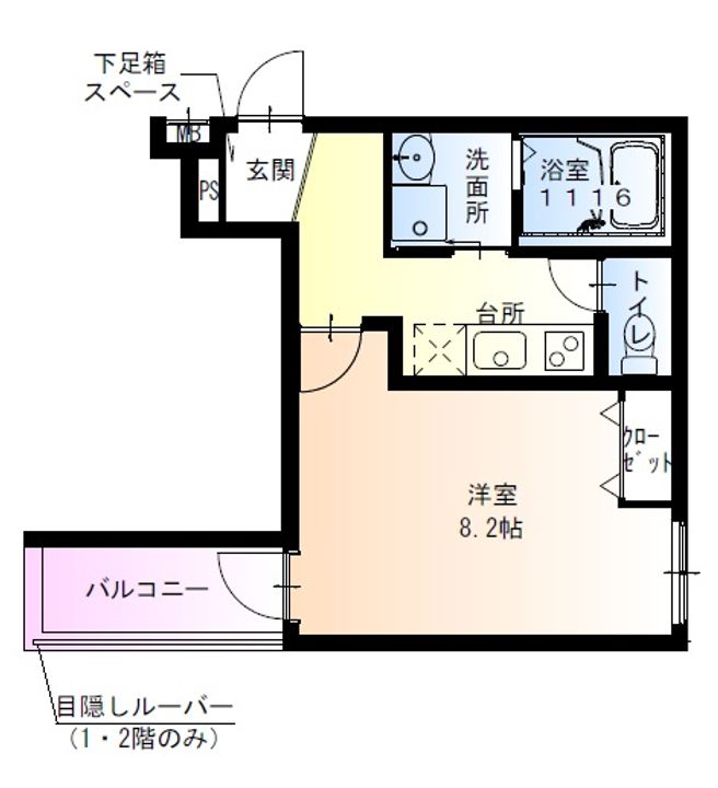 フジパレス千里丘駅東の間取り