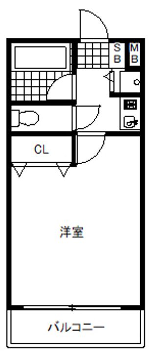シャトラン弓木参番館の間取り