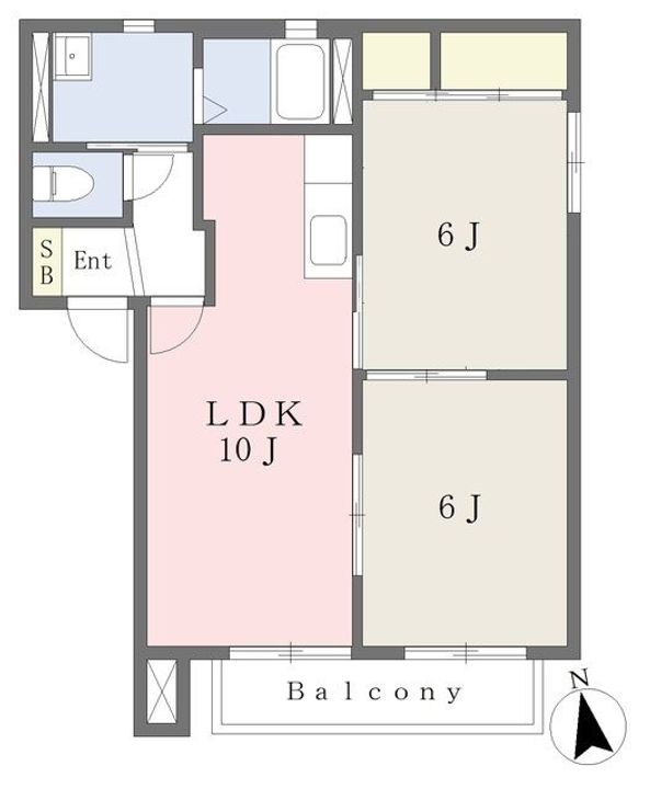 福島県郡山市八山田7(アパート)の賃貸物件の間取り