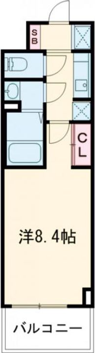 S-RESIDENCE堺浜寺axialの間取り