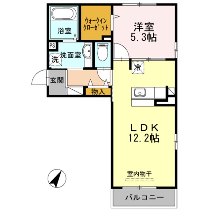 セントラルタウンコート A棟の間取り