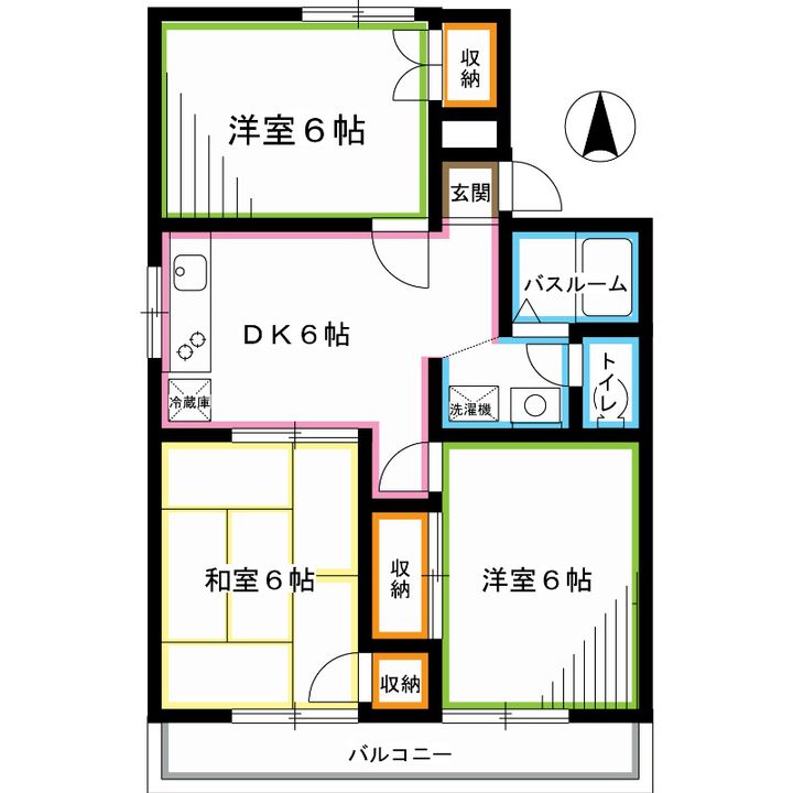 東京都杉並区宮前3(アパート)の賃貸物件の間取り