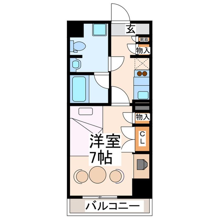 Flat熊本の間取り
