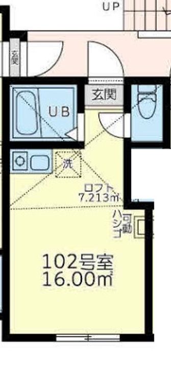 神奈川県横浜市港南区笹下2(アパート)の賃貸物件の間取り
