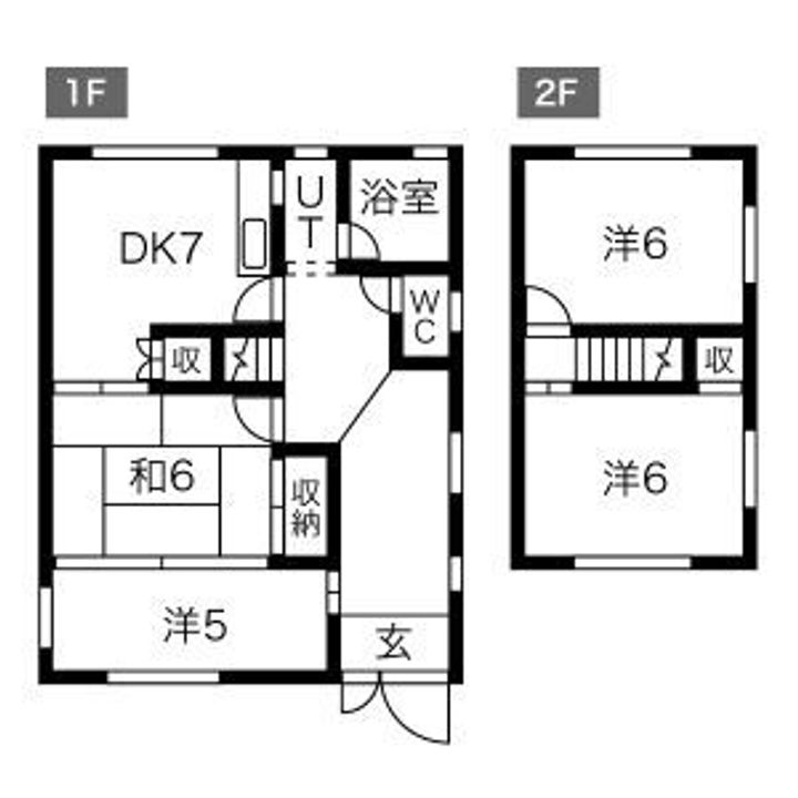愛知県江南市高屋町後山(一戸建)の賃貸物件の間取り