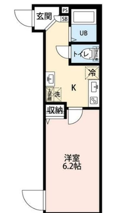 千葉県松戸市松戸(アパート)の賃貸物件の間取り