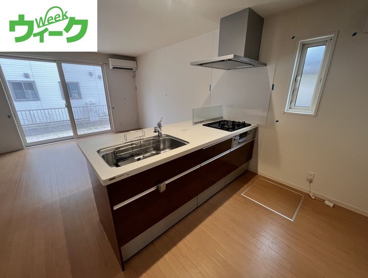 岡山県岡山市南区新保(一戸建)の賃貸物件のキッチン