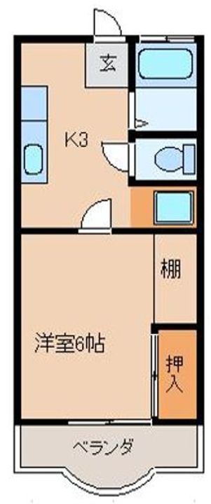 パンション高崎の間取り