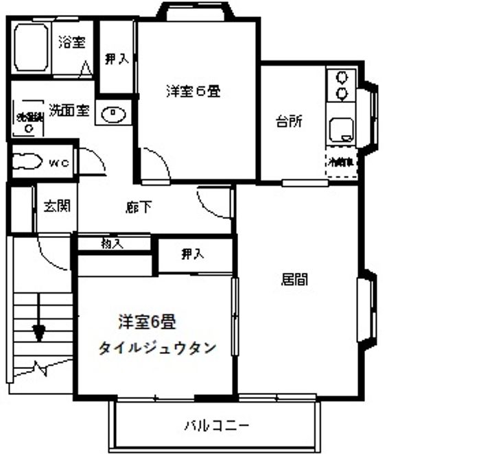 メゾンフォルテッシモ(ff)の間取り