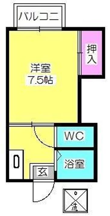 アートイン  ウエストハウスの間取り