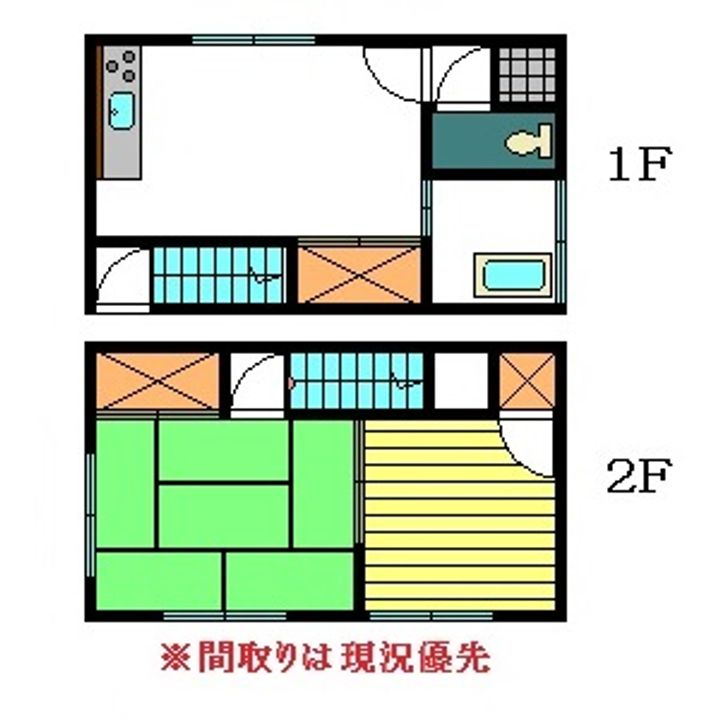 佐賀県唐津市東唐津3(アパート)の賃貸物件の間取り
