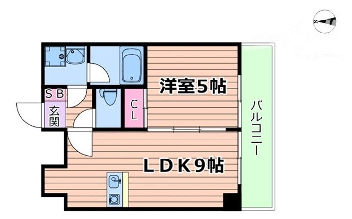 CITY SPIRE十三東の間取り