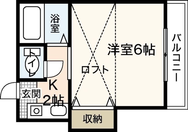 クレスト住吉B棟の間取り