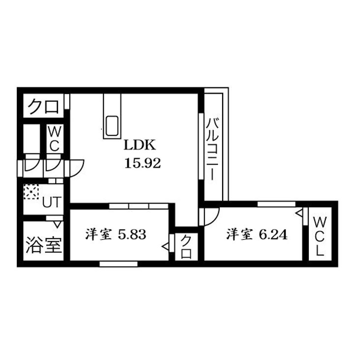 マエストラーレ山鼻の間取り