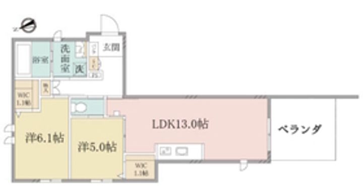 東京都練馬区豊玉南2(マンション)の賃貸物件の間取り