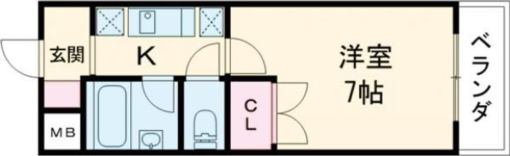 兵庫県加古川市加古川町溝之口(マンション)の賃貸物件の間取り