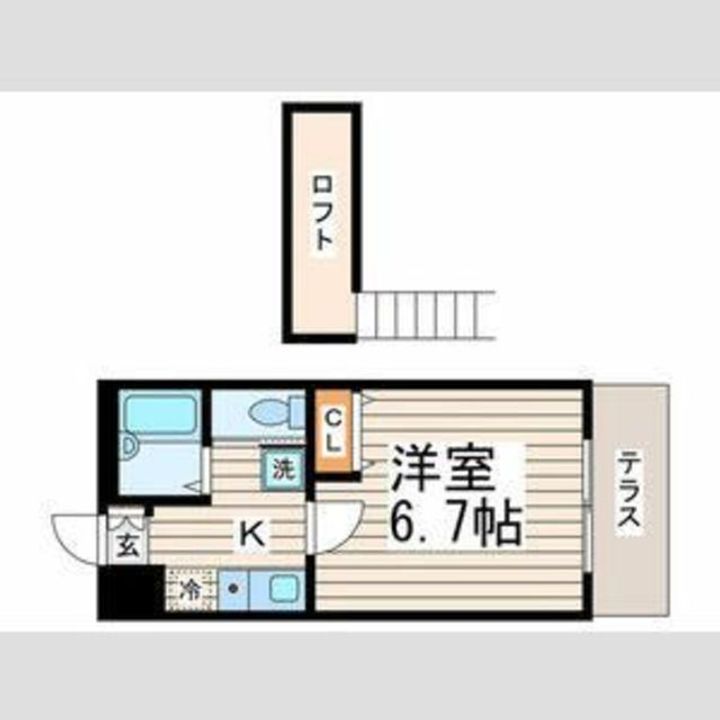 東京都中野区江原町2(アパート)の賃貸物件の間取り