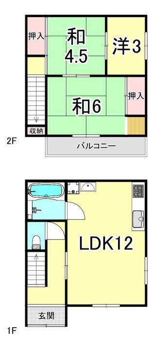 兵庫県神戸市垂水区城が山1(一戸建)の賃貸物件の間取り