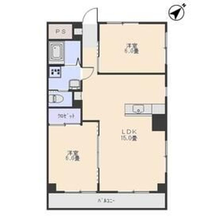群馬県前橋市南町2(マンション)の賃貸物件の間取り