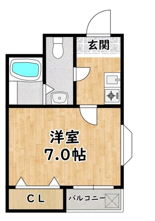 大阪府大阪市淀川区塚本2(マンション)の賃貸物件の間取り
