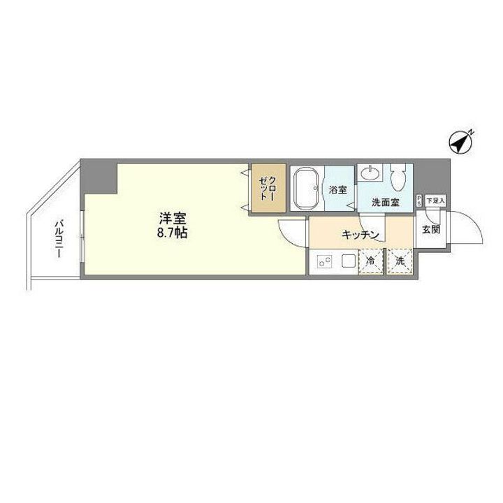 東京都北区王子3(マンション)の賃貸物件の間取り