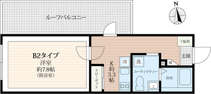 「防音マンション」(仮)VORT豊玉中レジデンスの間取り