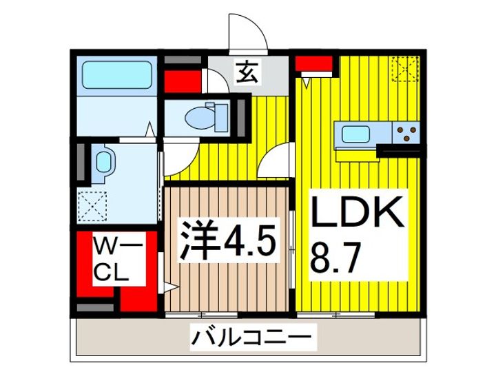 エスポアハイムの間取り
