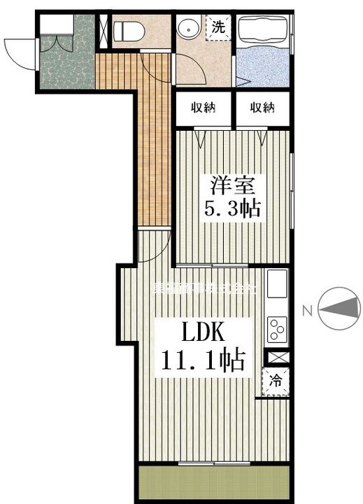 東京都板橋区大谷口北町(アパート)の賃貸物件の間取り