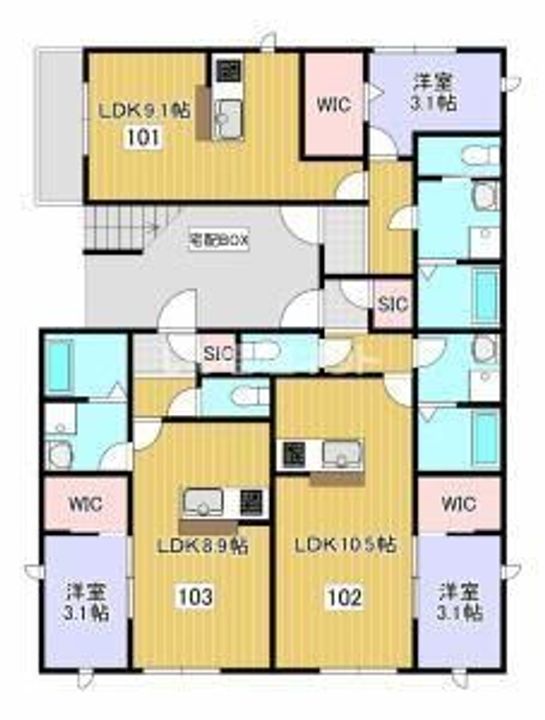 埼玉県加須市礼羽(アパート)の賃貸物件の外観